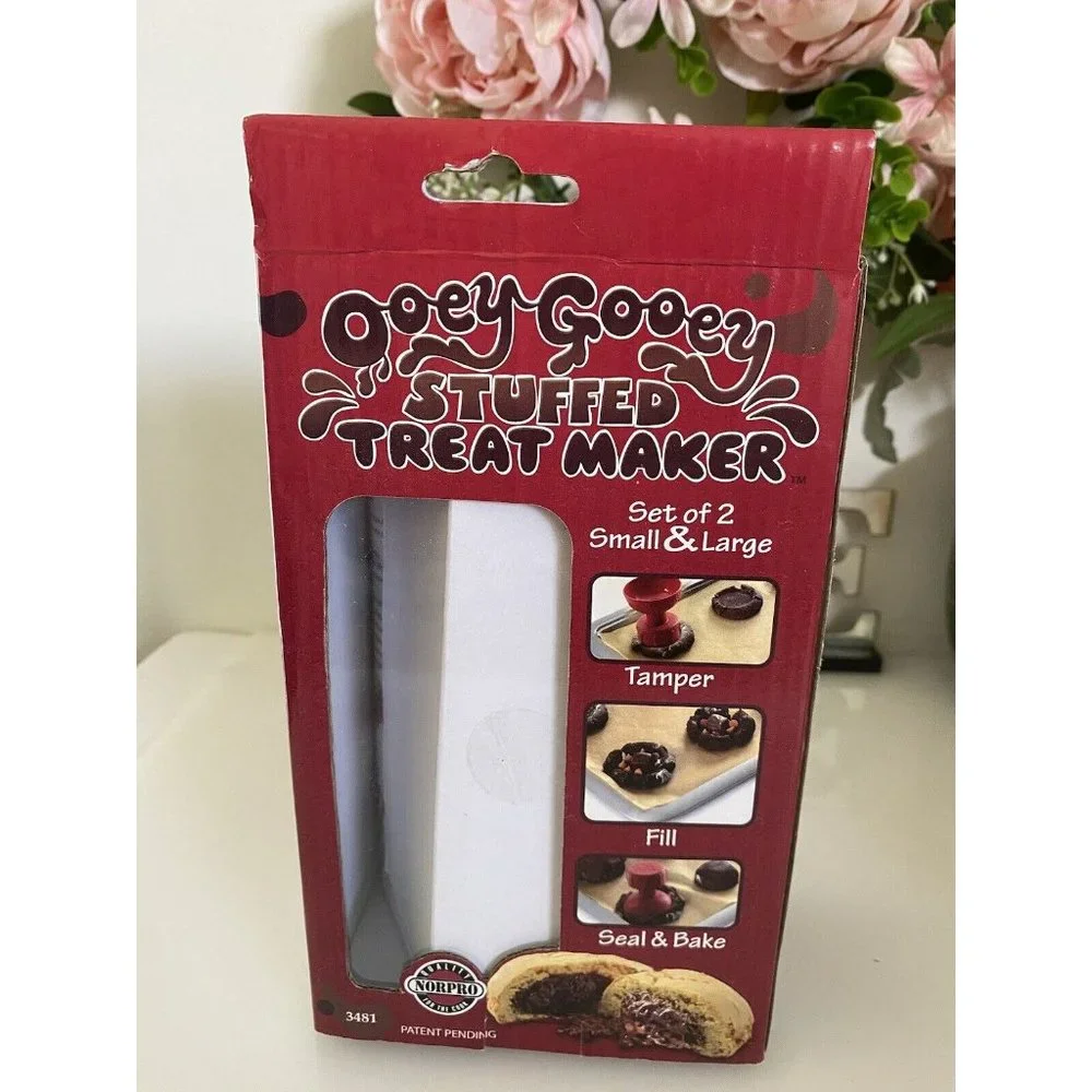 Norpro Ooey Gooey Stuffed Cookie Cutter Treat Bon Bon‎ Candy Maker Set of 2 NIB